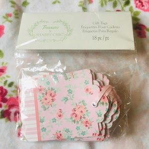 NW TREASURES BY SHABBY CHIC PNK ROSES GIFT TAGS